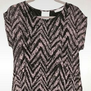 Chevron Print Lush Dress